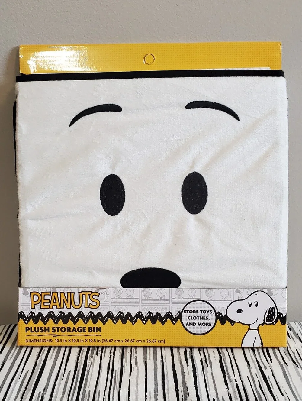 Peanuts Plush Snoopy Storage Bin with Ears and Handles